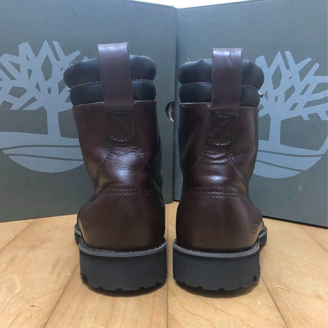 Timberland 6Inch Double Collar Boots Shoes Dark Brown Size Men's