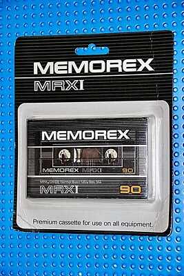 MEMOREX  MRX I   90   CARD VERSION   TYPE I   BLANK CASSETTE TAPE (1)   (SEALED)