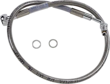 Drag Specialties Extended Stainless Steel Front Brake Line Kit 1741-5801