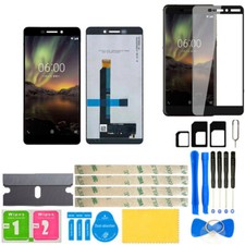 For Nokia 6.1 2018 TA-1043 Black LCD Screen Touch Digitizer Assembly Replacement