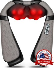 Shiatsu Masajeador De Espalda Y Cuello Con Calor Electrico Para Circulacion Casa