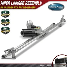 Front Wiper Motor & Linkage Assembly for Volkswagen Jetta Golf 1993-1999 Cabrio