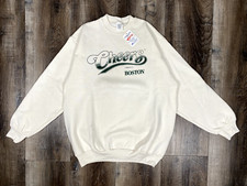 Vintage Cheers Boston Sweatshirt Sz Large Made In USA Pullover TV Show Promo NOS