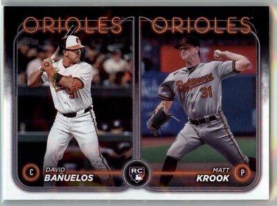 2024 Topps Update Series - Rookie Combo Matt Krook, David Banuelos #US315 (RC)