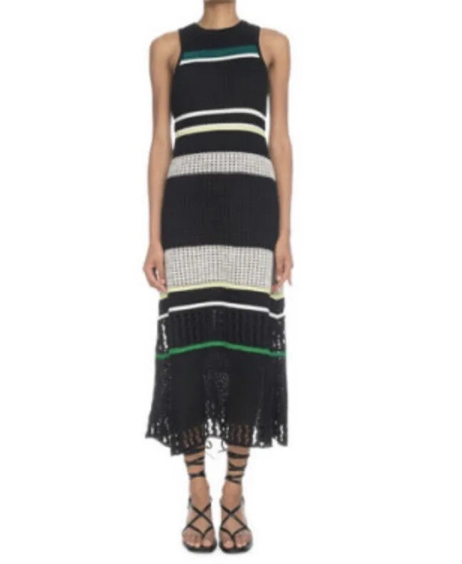 Proenza Schouler Sleeveless Waisted Knit Dress Size S