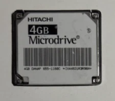 Hitachi 4 GB IBM MicroDrive HMS360404D5CF00 for MP3 player/True IDE CF (13G1768)