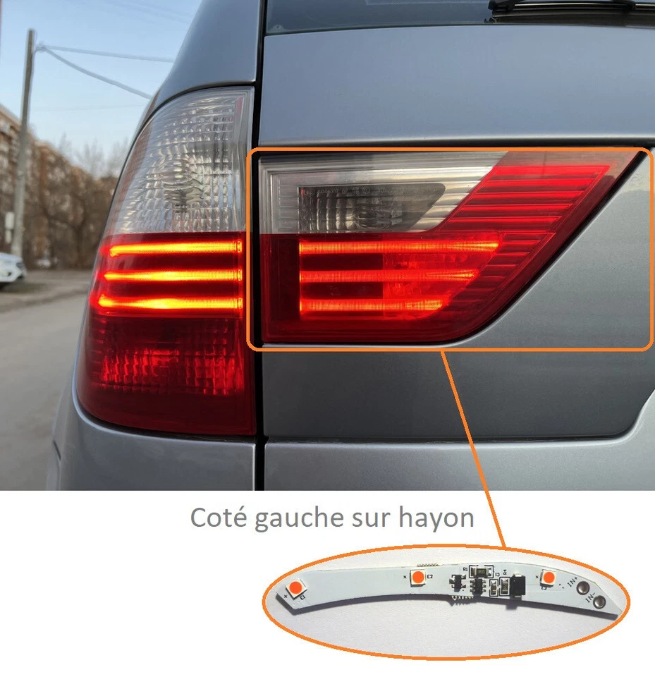 Kit de réparation pour Feu Arriere coté Gauche sur hayon BMW X3 E83; OEM:7162213 - Photo 1/4
