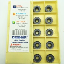 30pcs RPMT1204MOE-JS LF6018 alloy CNC carbide inserts round cutting tool insert