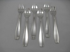 Christofle ATLAS, 6 fourchettes à huîtres, Métal argenté