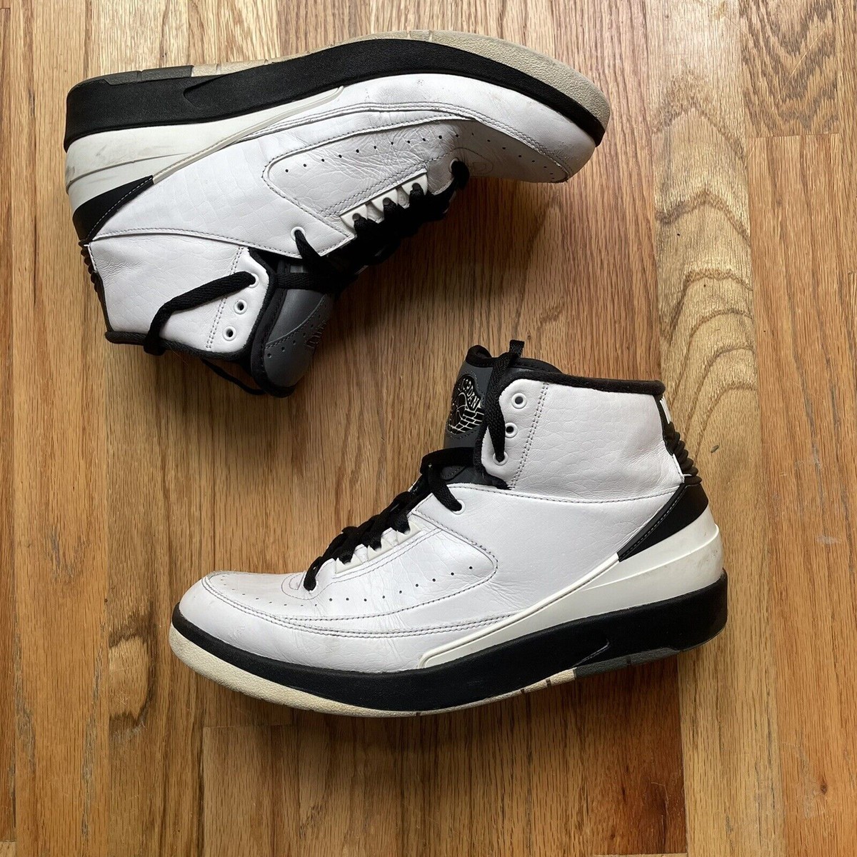 Men's Nike Air Jordan 2 II Retro Wing It White Black Cool