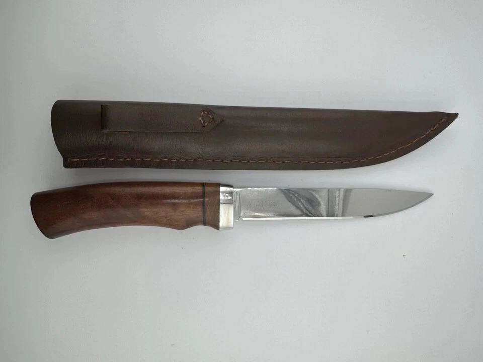 Custom Handcrafted Italian Knife – Leather Sheath, High-Quality Steel, 6" Blade