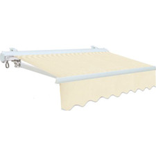 TENDA DA SOLE PER BALCONE -  ECRU' - 3X2,5MT- Con bracci - Cassonata