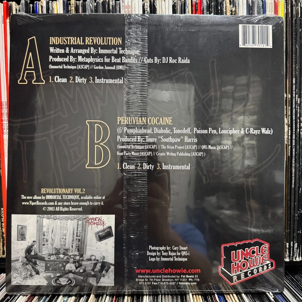 IMMORTAL TECHNIQUE - INDUSTRIAL REVOLUTION (12") 2003!! RARE!!! PUMPKINHEAD!!! - Image 2 of 2