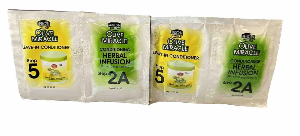 9 African Pride Olive Miracle 2A Acondicionador Infusión y Acondicionador Dejar En Foto 2 de 2