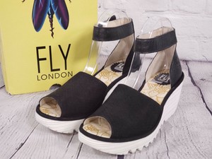 fly london peep toe wedge