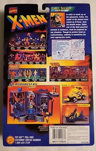 ToyBiz 1996 X-Men X-Force Cable Stealth Actionfigur - Bild 2 von 2