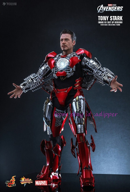 Hot Toys Mms718b 1/6 Avengers Tony Stark (Mark 7 Suit Up
