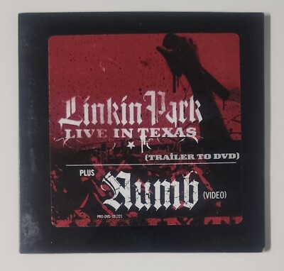 Linkin Park Live in Texas Trailer to DVD Plus Numb Video Promo CD Single RARE