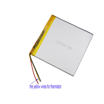 3.7V 4500mAh 16.65Wh Li Battery 30100100 Thermistor NTC 3-Wires For e-book Ebook