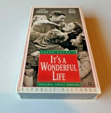 IT'S A WONDERFUL LIFE VHS Uncut Version 1993 Jimmy Stewart NEW Sealed