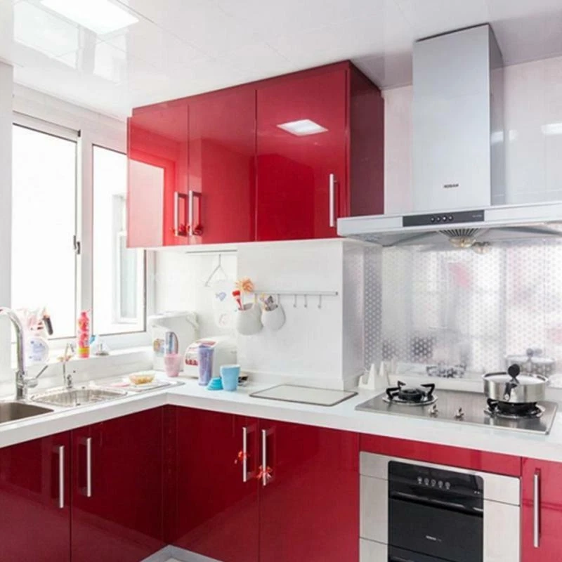 GLOSS MATTE WHITE BLACK VINYL WRAP FILM ROLL KITCHEN CUPBOARD DOORS AIR RELEASE - image 2 of 4