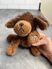 Ganz Webkinz Brown Plush Puppy Shaggy Stuffed Animal Toy HM195 NO CODE Dog 9"