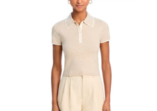 Alice and Olivia Meda Polo Sweater MSRP 330