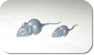 Miniatur Maus, Mäuschen, Ratte, 2 Stück, NEU