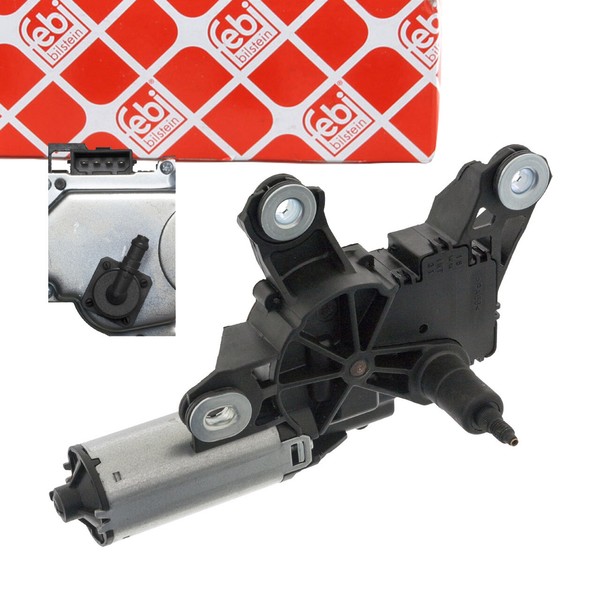 febi 100735 Wischermotor FüR Audi A3 8P A4 B6 B7 Q5 8RB Ab 06.2014 Q7 4LB Hinten-image