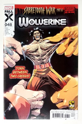 Wolverine #48 KEY Sabretooth War (2024) Marvel Comics