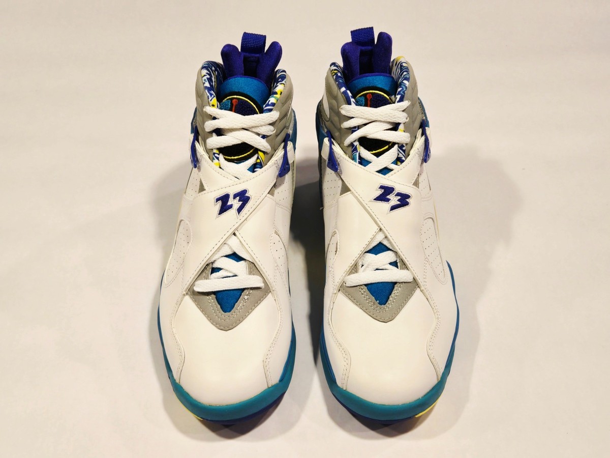 Size 9 - Air Jordan 8 Retro White Aqua W for sale online | eBay