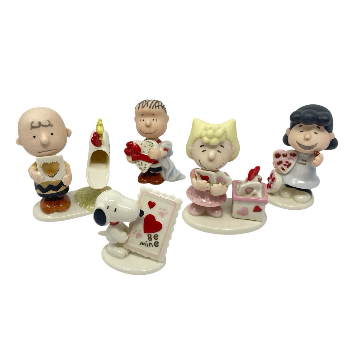 レノックス スヌーピー サリーブラウン Lenox Peanuts Valentine's Day Figurine Set of 5 Charlie