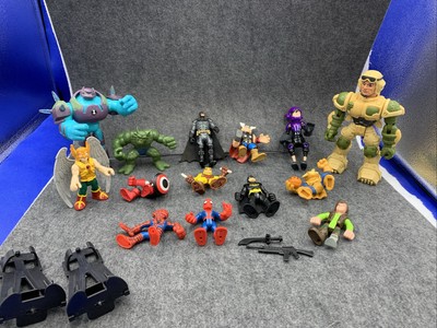 Marvel DC Action Figure 14 pc Mix Lot Batman Spiderman Thor Ben 10 Abomination