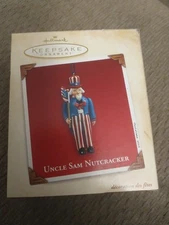 Hallmark Keepsake Ornament Uncle Sam Nutcracker Patriotic 2003, New In Box