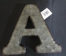 Galvanized Metal Letter A 6" Rustic Country Industrial Farmhouse 3D