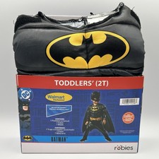 DC Batman Halloween Costume  Cape Toddler Size 2T Rubies, New