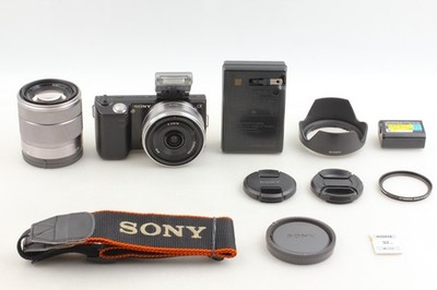 Sony Alpha NEX-5K 14.2MP Digital Camera - Black (Kit w/ E OSS 18
