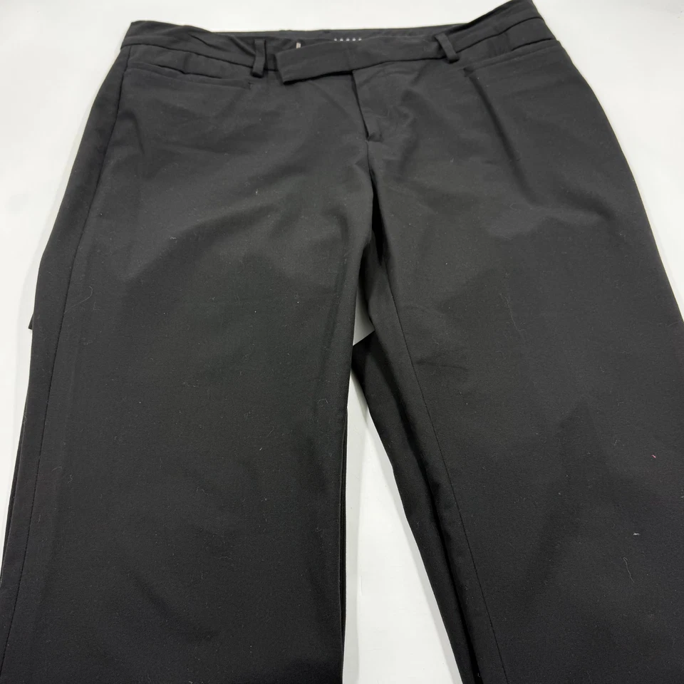 Calça GAP Feminina Moderna Bota Ajuste Regular 8 Preta Algodão Elástico Bootcut DressFX - Imagem 2 de 4