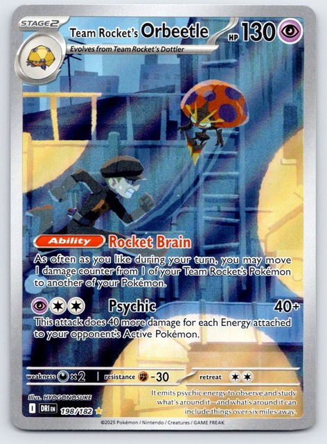 Team Rocket's Orbeetle #198 (Destined Rivals (2025))