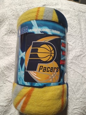 Indiana Pacers NBA Fleece Blanket Throw Northwest Co. New Licensed