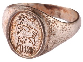 U boat U1206 Shark WW2 German ring naval submarine U Boot Kriegsmarine Navy WWII
