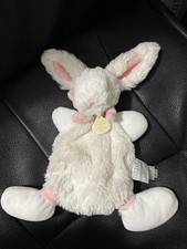DouDou Et Compagnie Paris Plush Mon Lapin Bonbon Bunny Lovey Blanket Pink