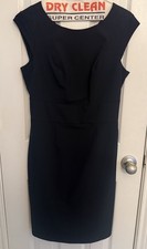 The Limited Little Black Dress Sleeveless Round Neck Sheath Knee Dress Size 6