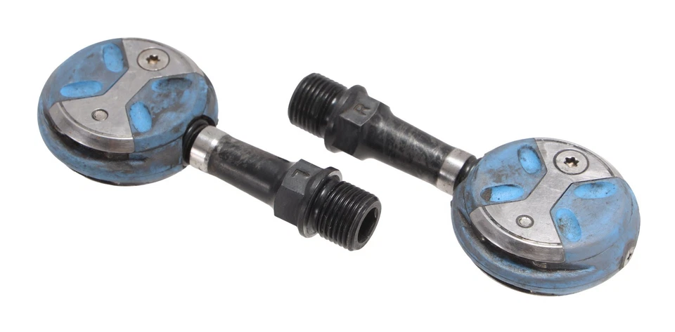 Speedplay Zero Klickpedale Rennrad blau 50mm Chromoly 4 Bolt Tri Race TT