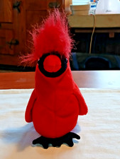 1999 Ty Christmas Beanie Baby "MAC the Cardinal Bird". 5" Plush Stuffed Animal