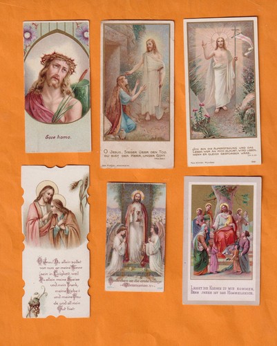 6 kleinere Andachtsbilder mit Jesus