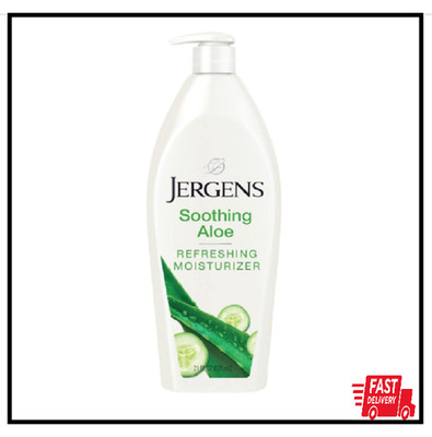 Jergens Soothing Aloe Body Lotion, Aloe Vera Body and Hand Moisturizer, 21 Oz