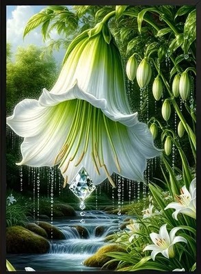Diamond Painting - Diamant Malerei  - ''Blumen - Vollbild 30 x 40 cm'' (7651)