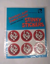 TREND 80s Stinky Stickers Vtg Scratch N Sniff Sealed Peppermint Peppy Mints 