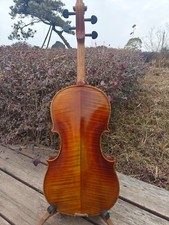 Good Sounding 16.5 inch Handmade Viola Nice Flamed with Case Bow DDP to USA 